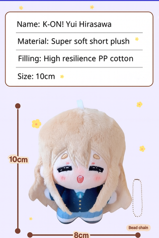 Anime K-ON！Hirasawa Yui |Akiyama Mio|Tainaka Ritsu|Kotobuki Tsumugi|Nakano Azusa Plush Doll Toy